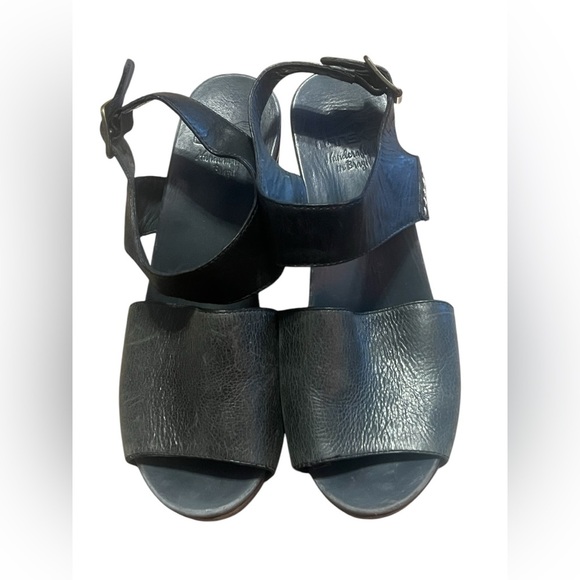 Black Wedge Sandals - Picture 3 of 11